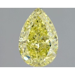 Diament o barwie fantazyjnej szlif gruszkowy, 1.72ct, SI1, Fancy Yellow, GIA 5234423777