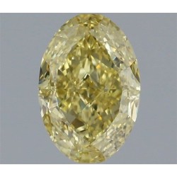 Diament o barwie fantazyjnej szlif owalny, 0.9ct, VS1, Yellow, GIA 2536552844