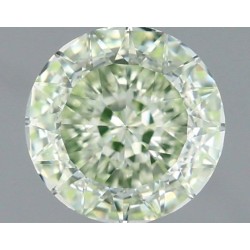 Diament o barwie fantazyjnej szlif okrągły, 1.02ct, VVS1, Yellow Green, GIA 6531061125