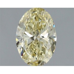 Diament o barwie fantazyjnej szlif owalny, 1ct, SI1, Yellow, GIA 3535073567