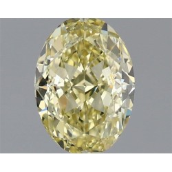 Diament o barwie fantazyjnej szlif owalny, 1.1ct, VVS1, Yellow, GIA 1533079458