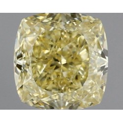 Diament o barwie fantazyjnej szlif poduszkowy modyfikowany, 1.01ct, SI1, Fancy Yellow, GIA 6491180980