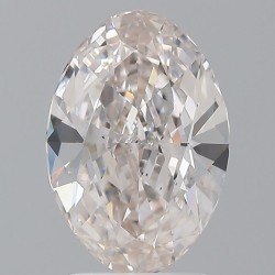Diament o barwie fantazyjnej szlif owalny, 2ct, VS2, Very Light Pinkish Brown, GIA 1236797481