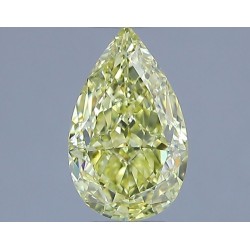 Diament o barwie fantazyjnej szlif gruszkowy, 1ct, VS1, Fancy Yellow, GIA 5231772351