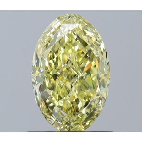 Diament o barwie fantazyjnej szlif owalny, 1ct, VS1, Fancy Yellow, GIA 2231750358