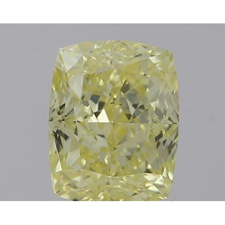 Diament o barwie fantazyjnej szlif poduszkowy brylantowy, 1.07ct, VS2, Fancy Yellow, GIA 6532531705