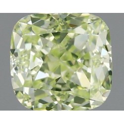Diament o barwie fantazyjnej szlif poduszkowy brylantowy, 0.5ct, VS2, Fancy Green, GIA 6522886061