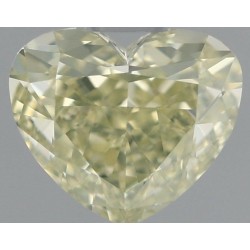 Diament o barwie fantazyjnej serce, 0.66ct, VS1, Fancy Light Greenish Yellow, GIA 6505782066