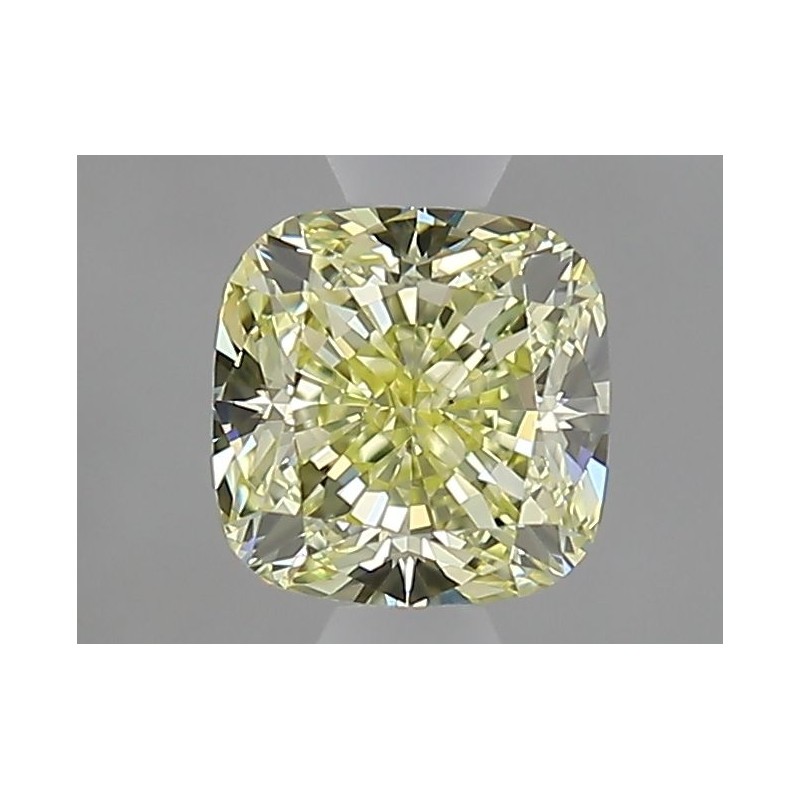 Diament o barwie fantazyjnej szlif poduszkowy brylantowy, 0.82ct, VS1, Fancy Yellowish Yellow, GIA 6525422540 Diament o barwie fantazyjnej szlif poduszkowy brylantowy, 0.82ct, VS1, Fancy Yellowish Yellow, GIA 6525422540