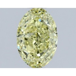 Diament o barwie fantazyjnej szlif owalny, 0.7ct, VS2, Fancy Yellow, GIA 6522923939