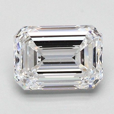Diament szlif szmaragdowy, 1.7ct, VS2, D, GIA 7521610577