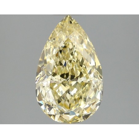 Diament laboratoryjny o barwie fantazyjnej szlif gruszkowy, 2.1ct, VVS2, Fancy Vivid Yellow, IGI LG689578331