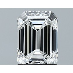 Diament laboratoryjny szlif szmaragdowy, 1.58ct, VVS1, E, GIA 2516174413