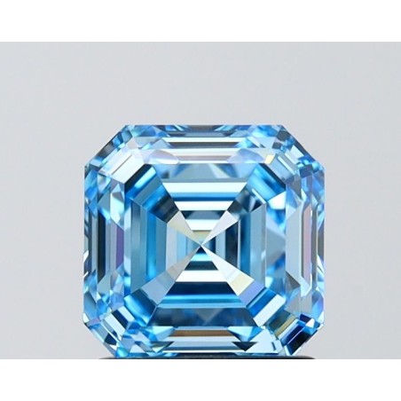 Diament laboratoryjny o barwie fantazyjnej Asscher, 1.52ct, VVS2, Fancy Vivid Blue, IGI LG756560059