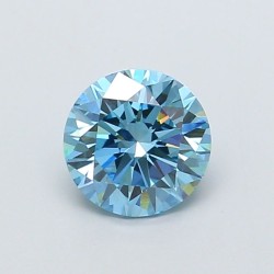 Diament laboratoryjny o barwie fantazyjnej szlif okrągły, 1.37ct, VVS2, Fancy Vivid Blue, IGI LG737560983