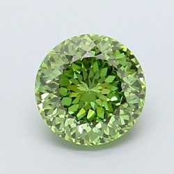 Diament laboratoryjny o barwie fantazyjnej szlif okrągły, 1.01ct, VVS2, Fancy Vivid Green, IGI LG735509529