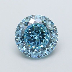 Diament laboratoryjny o barwie fantazyjnej szlif okrągły, 1.96ct, VVS2, Fancy Vivid Blue, IGI LG737560986