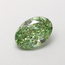 Diament laboratoryjny o barwie fantazyjnej szlif owalny, 1.03ct, VVS2, Fancy Intense Green, IGI LG752568108