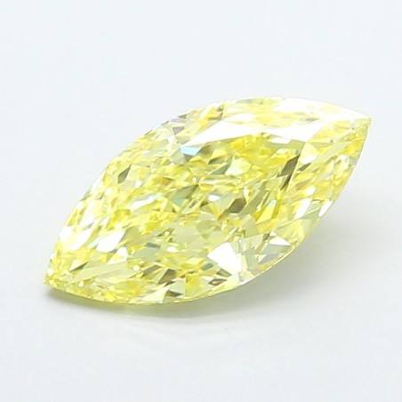Diament laboratoryjny o barwie fantazyjnej markiza, 2.5ct, VVS2, Fancy Intense Yellow, IGI LG754534321