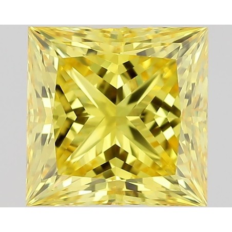 Diament laboratoryjny o barwie fantazyjnej szlif princess, 1.02ct, VVS1, Fancy Vivid Yellow, IGI LG519247600