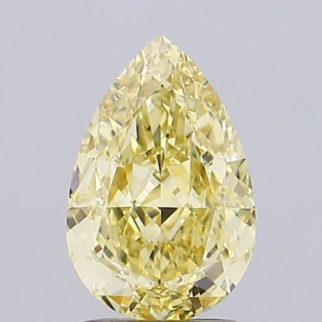 Diament laboratoryjny o barwie fantazyjnej szlif gruszkowy, 1.56ct, VVS2, Fancy Intense Yellow, IGI LG758583379