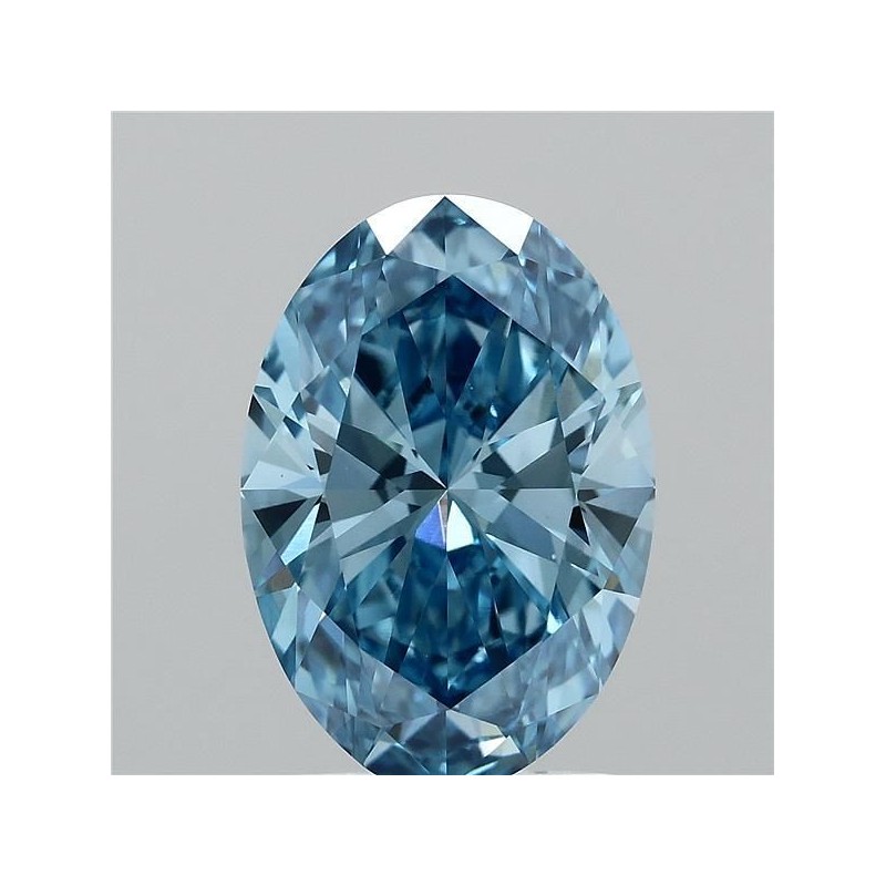 Diament laboratoryjny o barwie fantazyjnej szlif owalny, 2.04ct, VVS2, Fancy Vivid Blue, IGI LG739506168