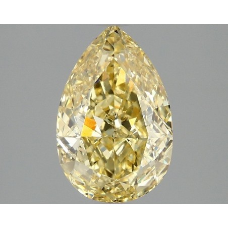Diament laboratoryjny o barwie fantazyjnej szlif gruszkowy, 2.1ct, VVS2, Fancy Intense Yellow, IGI LG663414731