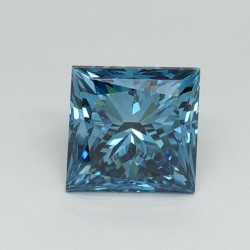 Diament laboratoryjny o barwie fantazyjnej szlif princess, 1.03ct, VVS2, Fancy Vivid Blue, IGI LG717518636