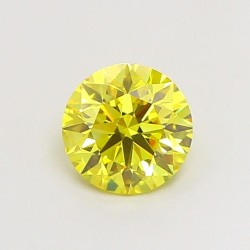 Diament laboratoryjny o barwie fantazyjnej szlif okrągły, 1.06ct, VVS2, Fancy Vivid Yellow, IGI LG720546932