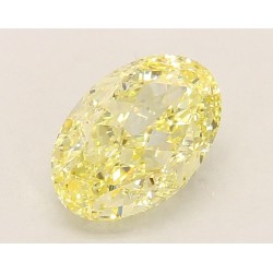 Diament laboratoryjny o barwie fantazyjnej szlif owalny, 2.11ct, VVS2, Fancy Intense Yellow, IGI LG760503460