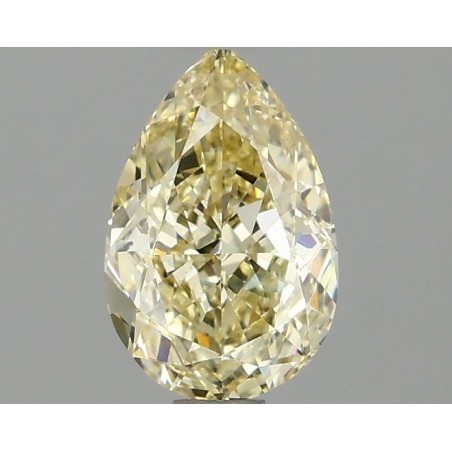 Diament laboratoryjny o barwie fantazyjnej szlif gruszkowy, 1.09ct, VVS2, Fancy Yellow, IGI LG665414888