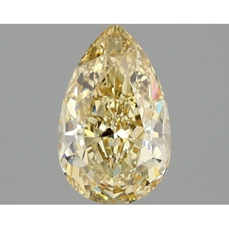 Diament laboratoryjny o barwie fantazyjnej szlif gruszkowy, 1.1ct, VVS2, Fancy Intense Yellow, IGI LG666411153