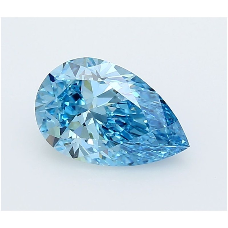 Diament laboratoryjny o barwie fantazyjnej szlif gruszkowy, 1.77ct, IF, Fancy Vivid Blue, IGI LG747511172