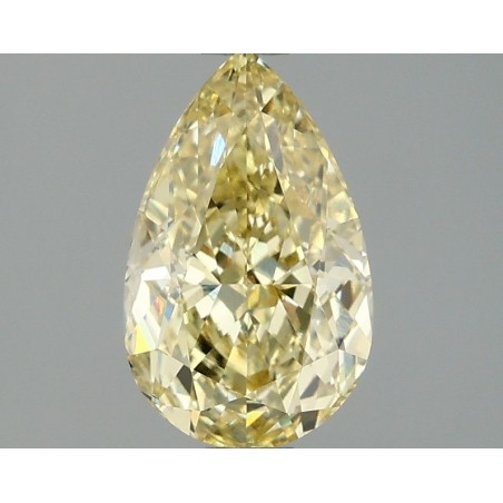 Diament laboratoryjny o barwie fantazyjnej szlif gruszkowy, 1.51ct, VVS2, Fancy Intense Yellow, IGI LG677549812