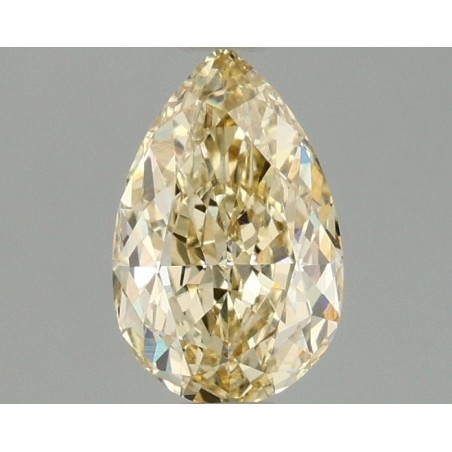 Diament laboratoryjny o barwie fantazyjnej szlif gruszkowy, 1.1ct, VVS2, Fancy Yellow, IGI LG680519998