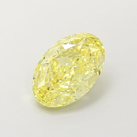 Diament laboratoryjny o barwie fantazyjnej szlif owalny, 1.53ct, VVS2, Fancy Intense Yellow, IGI LG752502123