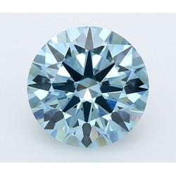 Diament laboratoryjny o barwie fantazyjnej szlif okrągły, 3ct, VVS2, Fancy Intense Blue, IGI LG747511196