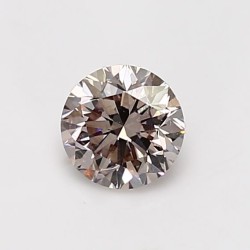 Diament o barwie fantazyjnej szlif okrągły, 0.7ct, SI1, Light Pinkish Brown, GIA 3405153978