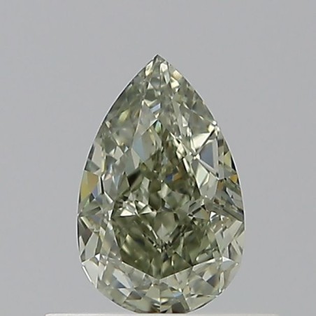 Diament o barwie fantazyjnej szlif gruszkowy, 0.55ct, VS2, Fancy Grayish Yellowish Green, GIA 2231637323