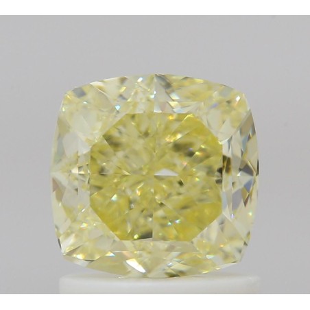 Diament o barwie fantazyjnej szlif poduszkowy brylantowy, 1.51ct, VS1, Fancy Light Yellow, GIA 6541158928