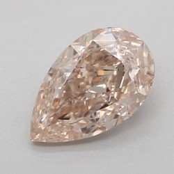 Diament o barwie fantazyjnej szlif gruszkowy, 0.62ct, VVS2, Fancy Brown Pink, GIA 2231127763