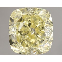 Diament o barwie fantazyjnej szlif poduszkowy modyfikowany, 1.51ct, SI2, Fancy Yellow, GIA 2225216067