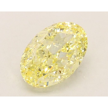 Diament laboratoryjny o barwie fantazyjnej szlif owalny, 2.11ct, VVS2, Fancy Intense Yellow, IGI LG760503460