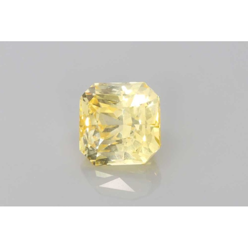 Szafir Asscher, 3.46 ct, YELLOW, GIA 1548195812