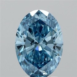 Diament laboratoryjny o barwie fantazyjnej szlif owalny, 2.04ct, VVS2, Fancy Vivid Blue, IGI LG739506168