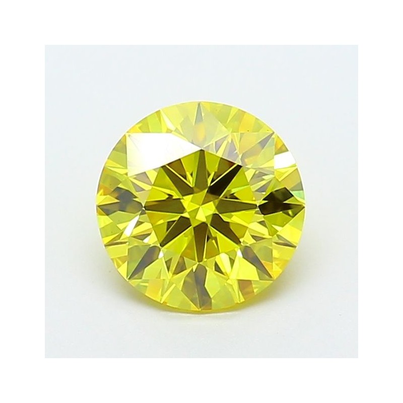 Diament laboratoryjny o barwie fantazyjnej szlif okrągły, 1.99ct, VVS2, Fancy Vivid Yellow, IGI LG720546895