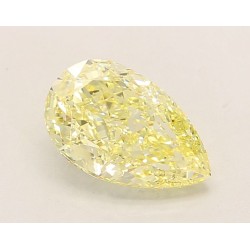 Diament laboratoryjny o barwie fantazyjnej szlif gruszkowy, 2.07ct, VVS2, Fancy Intense Yellow, IGI LG760503461