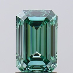 Diament laboratoryjny o barwie fantazyjnej szlif szmaragdowy, 1.38ct, VVS1, Fancy Vivid Green, IGI LG759525151