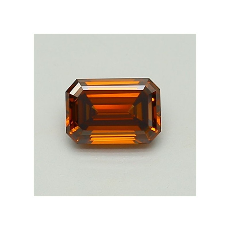 Diament laboratoryjny o barwie fantazyjnej szlif szmaragdowy, 1ct, VVS2, Fancy Deep Orange, IGI LG757507032 Diament laboratoryjny o barwie fantazyjnej szlif szmaragdowy, 1ct, VVS2, Fancy Deep Orange, IGI LG757507032