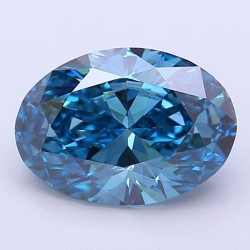 Diament laboratoryjny o barwie fantazyjnej szlif owalny, 2.73ct, VVS2, Fancy Vivid Blue, IGI LG519261245